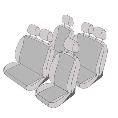 Renault Trafic DOKA, ab Bj. 10/2014 - 2021 / Maßangefertigtes Komplettsetangebot 6-Sitzer