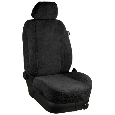 VW Tiguan + Tiguan Allspace, Bj. 2016 - 2023 / Maßangefertigter Mittelkonsolenbezug :: F100. Frottee schwarz / Frottee schwarz