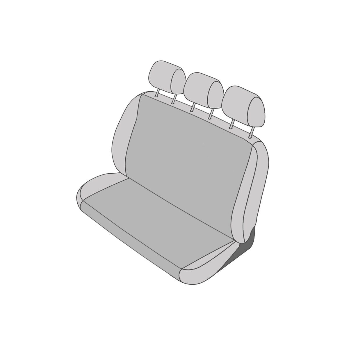 Sitzbezüge Für VW Tiguan 3 Ab 2024 | Schonbezüge Schwarz/Rot 6-teilig