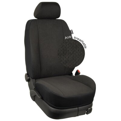 Kia Sportage (Typ NQ5), ab Bj. 01/2022 - / Maßangefertige Vordersitzbezüge :: 279. Stoff Alcantra-AIR / Stoff Alcantra-AIR / Stoff schwarz