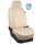 Wohnmobil Chausson 627 GA Flash / Maßangefertigter Rücksitzbezug (Einzelsitz) :: 280. Kunstleder Elfenbein / Kunstleder Elfenbein / Stoff creme