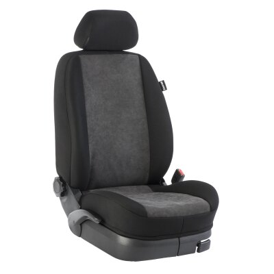 Ford Transit Nugget III, ab Bj. 2024 - / Maßangefertigtes Komplettsetangebot :: 016. Stoff Alcantra-anthrazit / Stoff schwarz