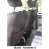 VW T4 Transporter / Caravelle, Bj. 1991 - 2003 / Maßangefertigte Vordersitzbezüge 3-Sitzer (Fahrer- + Doppelbeifahrersitz)