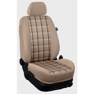 Wohnmobil Hymer Grand Canyon S / Maßangefertigter Rücksitzbezug :: 274. Stoff GTI-beige / Stoff beige