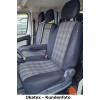 Toyota Proace Max, ab Bj. 2024 - / Maßangefertigte Vordersitzbezüge für 3-Sitzer (Fahrersitz + Doppelbeifahrersitz)