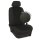 VW Amarok, Bj. 03/2010 - 09/2016 / Maß Autositzbezüge Schonbezüge Vordersitze :: 291. Stoff Alcantra-AIR-Bently-schwarz / Stoff anthrazit