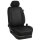 Wohnmobil Citroen Pössl Summit 640 plus / Maßangefertigter Rücksitzbezug :: 304. Stoff Alcantra-AIR / Kunstleder-schwarz / Stoff schwarz