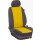 *VW Caddy, Bj. 2015 - 2020, Vordersitzbezüge im Design gelb / anthrazit, Art.Nr.: 9539