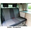 VW T6 / T6.1 California + California Beach, Bj. 06/2015 - / Maßangefertigter Rücksitzbezug Zweierbank