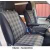 VW T6 / T6.1 Doka Doppelkabine, Bj. 06/2015 - / Maßangefertigte Vordersitzbezüge (Einzelsitze)