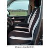 VW T6 / T6.1 Doka Doppelkabine, Bj. 06/2015 - / Maßangefertigte Vordersitzbezüge (Einzelsitze)