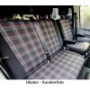 VW T6 / T6.1 Transporter / Caravelle, Bj. 06/2015 - / Maßangefertigte Vordersitzbezüge 3-Sitzer (Fahrersitz + Doppelbeifahrersitz)