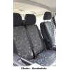 VW T6 / T6.1 Transporter / Caravelle, Bj. 06/2015 - / Maßangefertigte Vordersitzbezüge 3-Sitzer (Fahrersitz + Doppelbeifahrersitz)