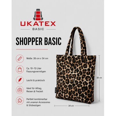 Shopper Bag "Basic" - Leopard