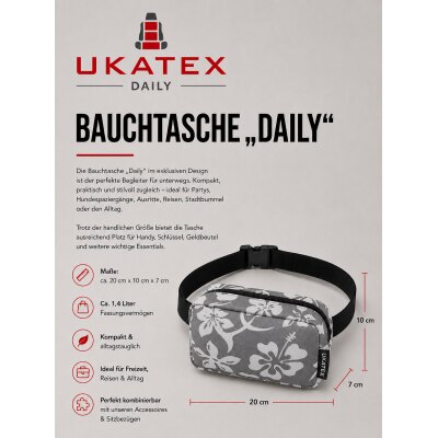 Crossbody „Daily“ –  Hawaii-grau