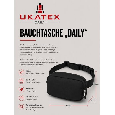 Crossbody „Daily“ – Softshel schwarz
