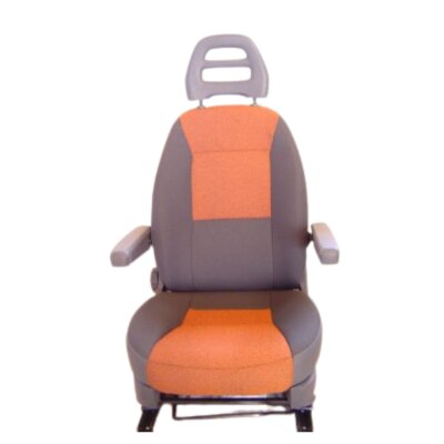 Maßangefertigte Vordersitzbezüge für Wohnmobil Fiat Ducato Typ 250 / Fahrer- und Beifahrersitz mit abnehmbarer Kopfstütze (ohne Gurthalter)