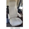 Maßangefertigte Vordersitzbezüge für Wohnmobil mit Agutisitze Carthago / Roadliner (mit Gurthalter)