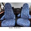 Maßangefertigte Vordersitzbezüge für Wohnmobil mit Agutisitze (mit Gurthalter)