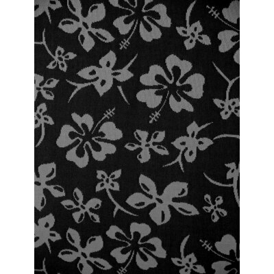 Stoff Hawaii-schwarz